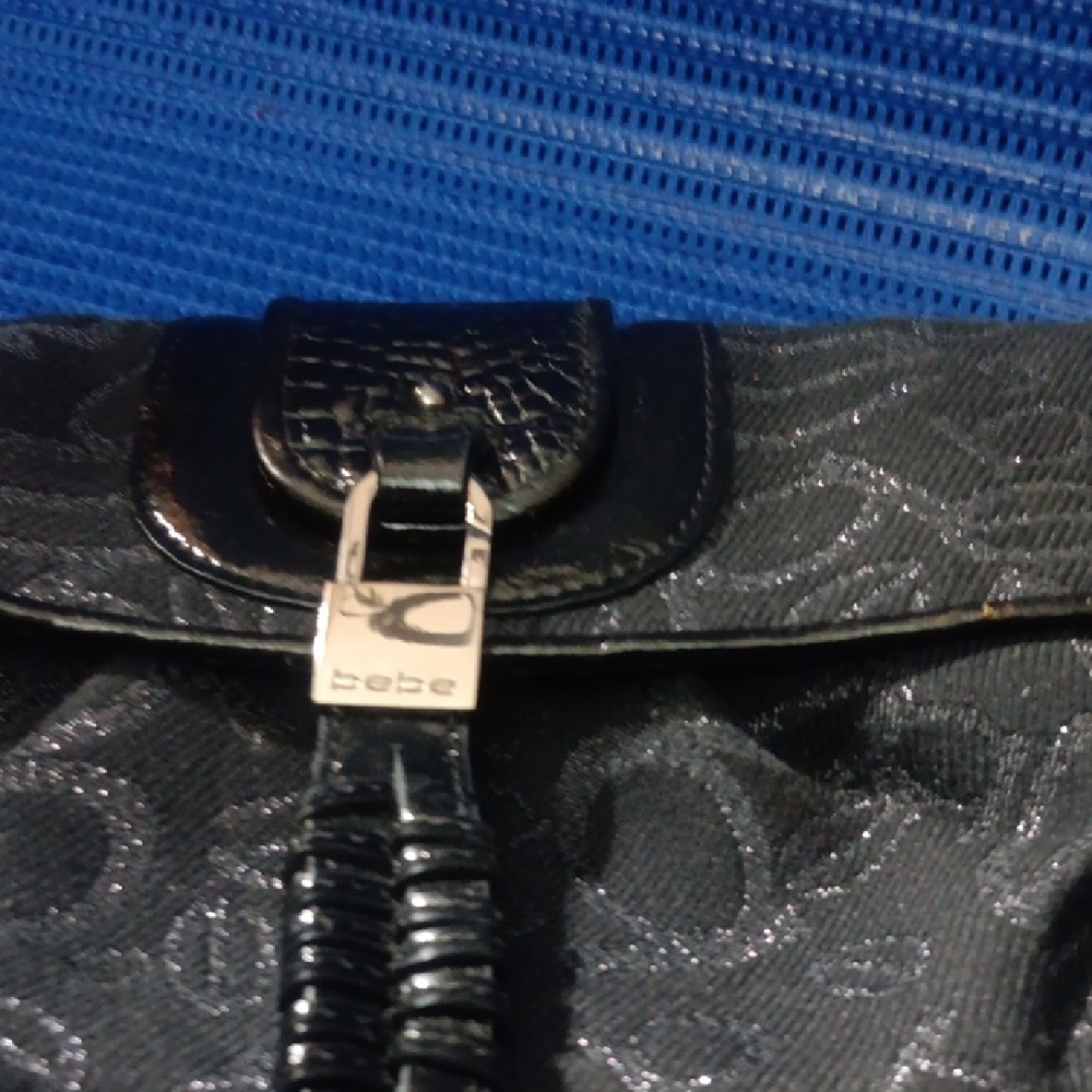Bebe Black Patterned Shoulder Bag - image 6